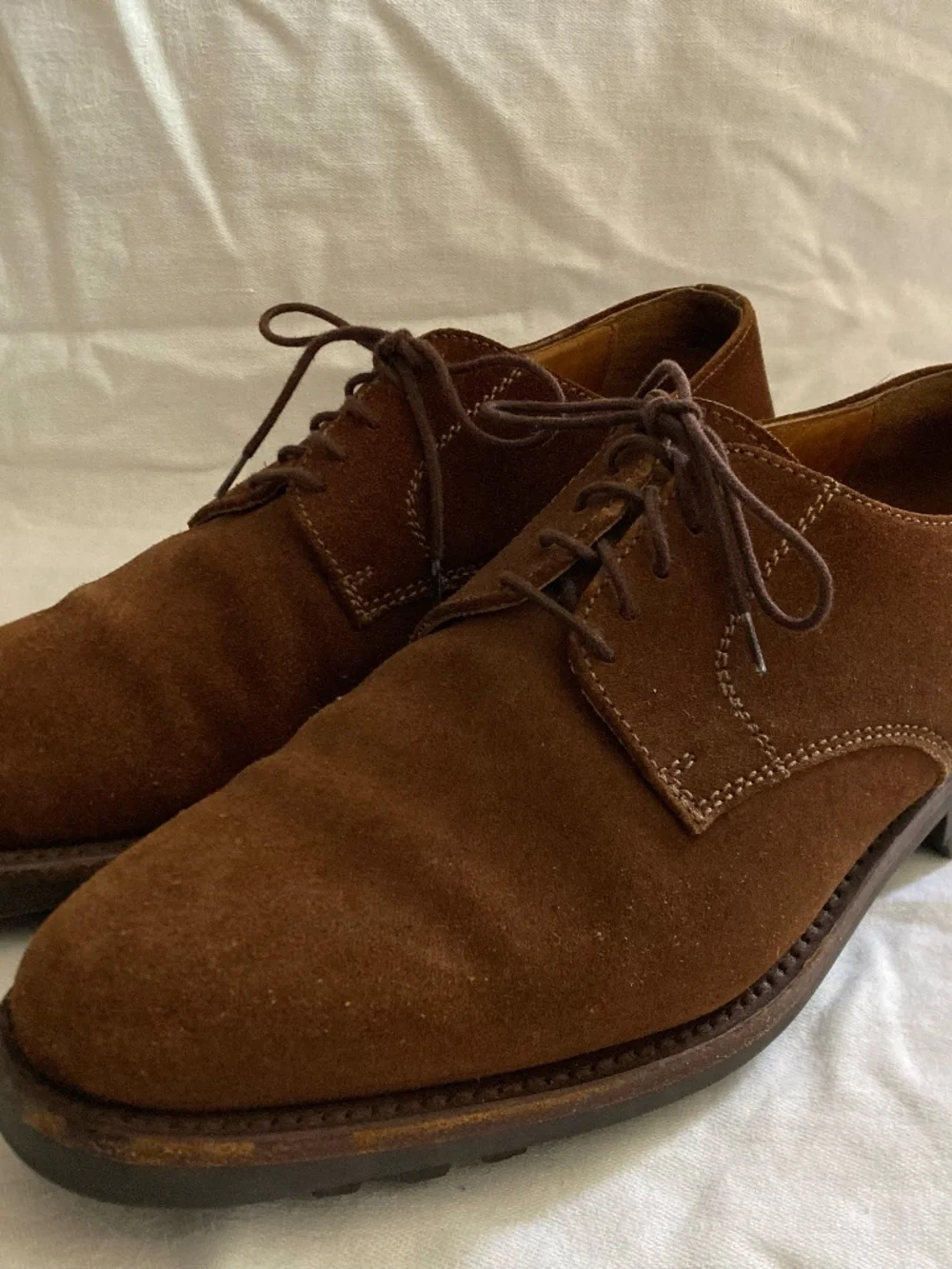 Vintage Barneys Traditional Maroom Suede Shoe Italian